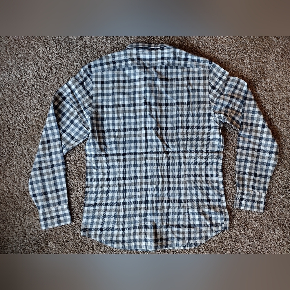Good Man Brand Button Down Flannel Checkered Shirt Medium NWOT - Picture 10 of 11